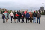 Коммунисты проехали красной колонной по центру Новосибирска